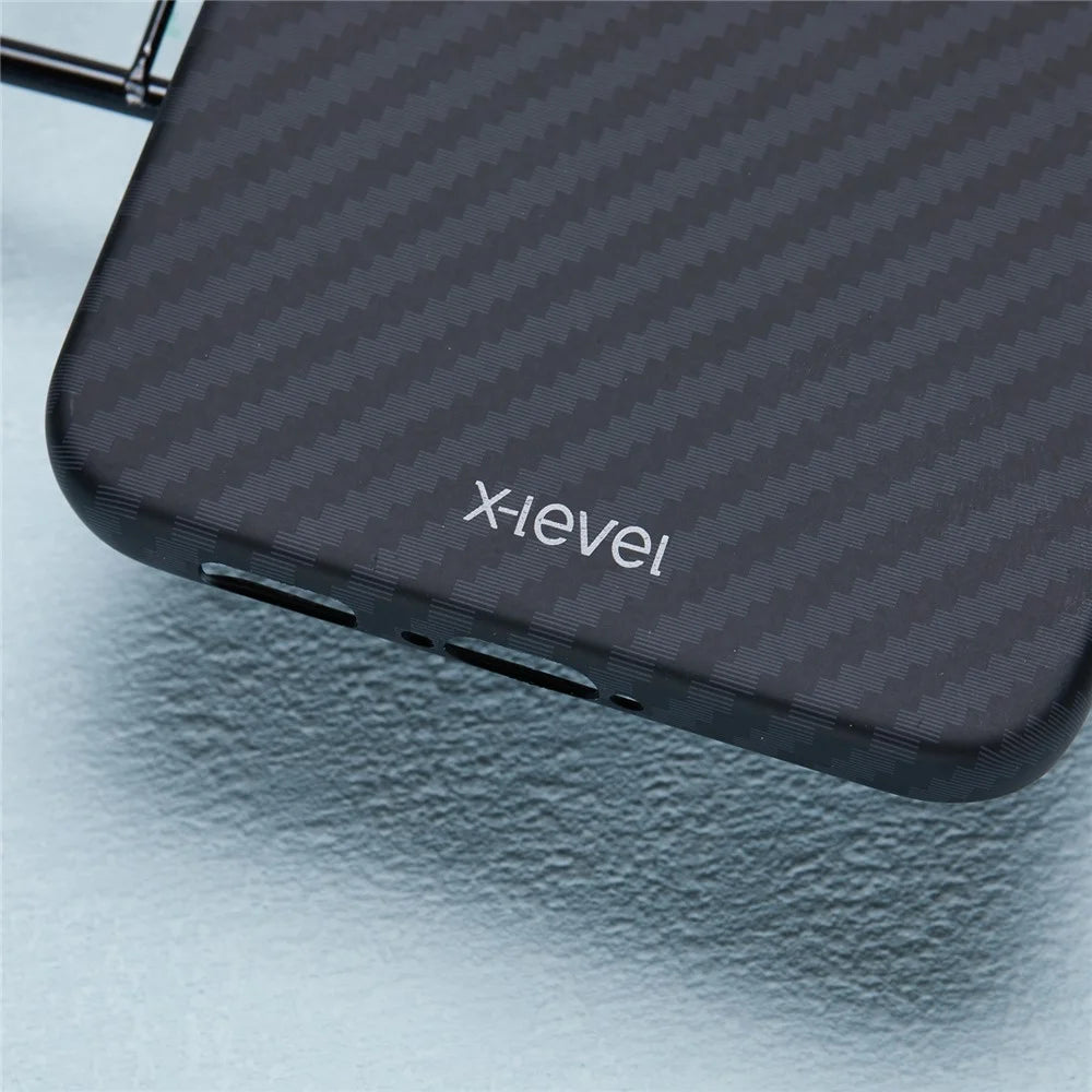 X-LEVEL For Samsung Galaxy S23+ Case Hard Plastic Carbon Fiber Texture Phone Cover - 6