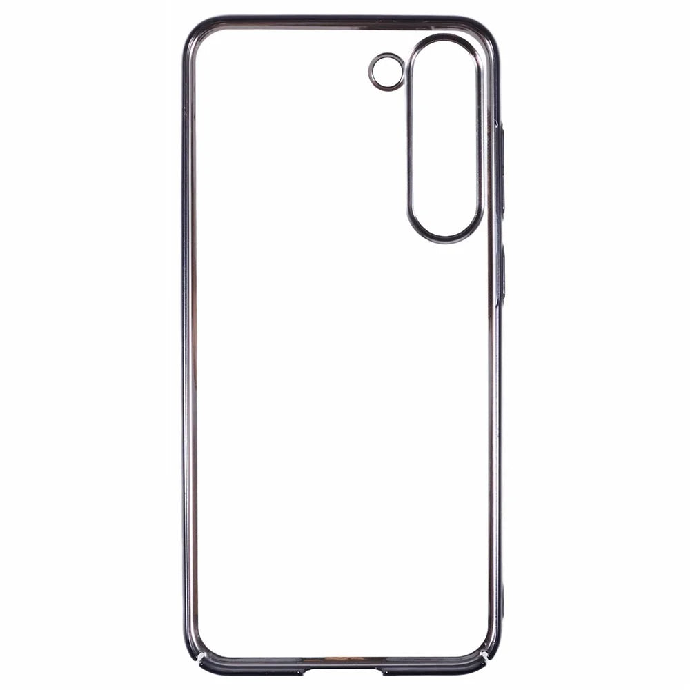 X-LEVEL For Samsung Galaxy S23 Case Hard PC Transparent Protective Cover Electroplating Frame - Black - 2
