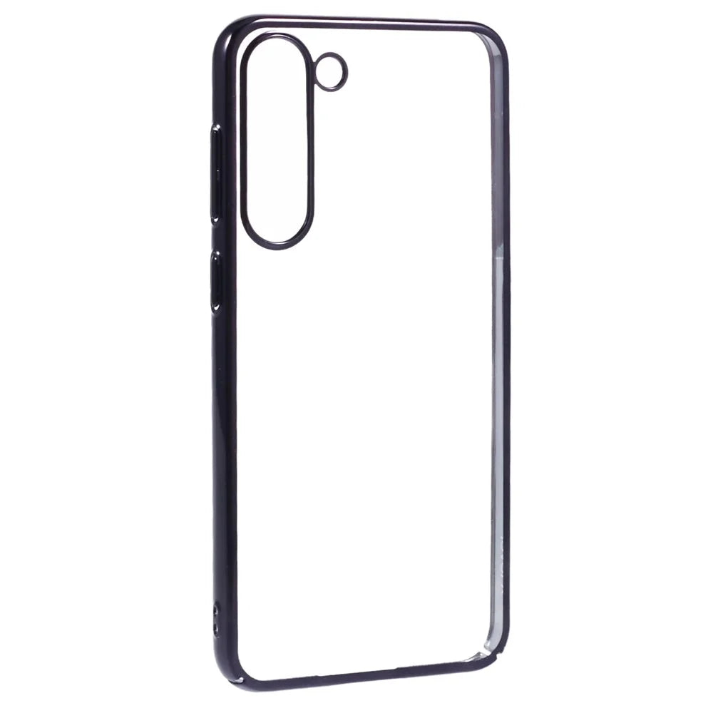 X-LEVEL For Samsung Galaxy S23 Case Hard PC Transparent Protective Cover Electroplating Frame - Black - 3
