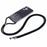 AW Series For iPhone 16 Plus Case Soft TPU Sparkle Epoxy Phone Cover with Lanyard - Black - 2