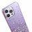 AW Series For iPhone 16 Pro Case Starry Epoxy TPU Shockproof Phone Cover with Lanyard - Purple - 6