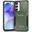 For Samsung Galaxy A55 5G Case Slide Lens Cover Design TPU+PC Phone Protector - Green - 1
