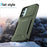 For Samsung Galaxy A55 5G Case Slide Lens Cover Design TPU+PC Phone Protector - Green - 4