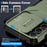 For Samsung Galaxy A55 5G Case Slide Lens Cover Design TPU+PC Phone Protector - Green - 6