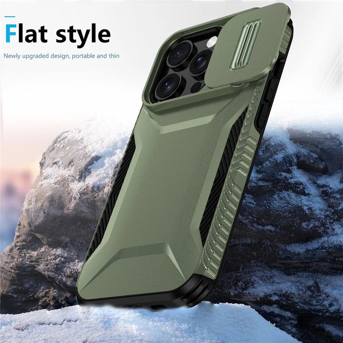For iPhone 14 Pro Max Case Shockproof TPU+PC Camera Protection Phone Cover - Green - 3