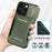 For iPhone 14 Pro Max Case Shockproof TPU+PC Camera Protection Phone Cover - Green - 6