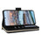 R20 For Samsung Galaxy A34 5G Case Zipper Wallet PU Leather Phone Cover - Black - 4