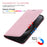 For iPhone 15 Pro Max Case RFID Blocking Wallet PU Leather Flip Phone Cover - Pink - 4