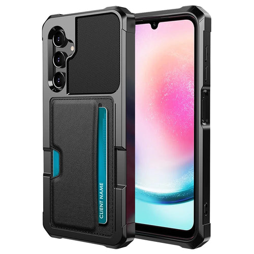 ZM02 For Samsung Galaxy A25 5G (Global) (161.0 X 76.5 X 8.3mm) Case Card Slot Leather+TPU Defender Phone Cover - 1