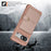 ZM03 For Google Pixel 8a Case Card Holder PU Leather+TPU Dual Layer Hybrid Protective Cover - Pink - 4