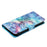 For iPhone 16 Leather Case Flip Wallet Phone Cover Magnetic Clasp 3D Pattern Printed - Starry Sky - 4