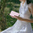 For iPhone 16 Plus Case Card Slot PU Leather Folio Phone Cover Silk Texture - Light Purple - 5