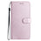 For iPhone 16 Plus Case Card Slot PU Leather Folio Phone Cover Silk Texture - Light Purple - 6