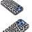 ABEEL For iPhone 16 Pro Case PU+TPU Back Phone Cover with Leopard Pattern - Silver - 2