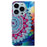 For iPhone 16 Pro Max Case Pattern Printed Leather Phone Cover with Stand 3 Card Holder - Mandala Flower - 7