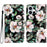 For iPhone 16 Wallet Case Pattern Print Design Flip Leather Phone Cover - Magnolia - 1