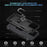 For iPhone 16 Pro Max Case PC+TPU Kickstand Anti-Drop Phone Cover - Black - 5