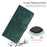 For iPhone 16 Pro Case Wallet Butterfly PU Leather Phone Cover Stand Card Holder - Green - 5
