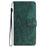For iPhone 16 Case  PU Leather Skin Feeling Butterfly Wallet Phone Cover - Green - 7