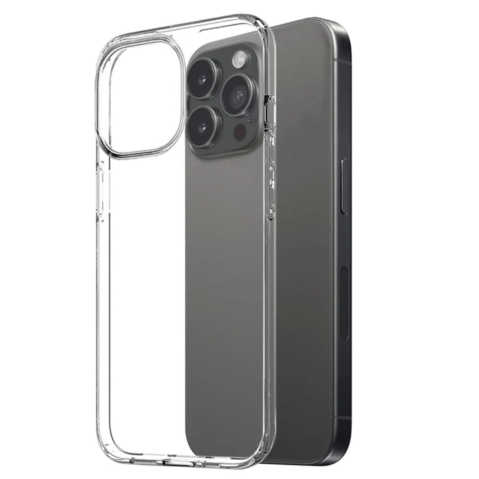 NORTHJO For iPhone 16 Pro Max TPU Case + Tempered Glass Screen Protector Set, Transparent - 2