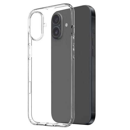 NORTHJO For iPhone 16 Plus Clear TPU Case with Tempered Glass Screen Protector - 2