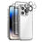NORTHJO 5 in 1 For iPhone 14 Pro Clear Case PC+TPU Phone Cover Set with 2 Screen Protector, 2 Camera Lens Protector - 1