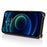 For iPhone 13 mini Case Card Bag Zipper Pocket Leather+TPU Ring Holder Phone Cover with Long Strap - Black - 3