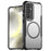 For Samsung Galaxy S25 / S24 Magnetic Case TPU+PC Drop-Proof Phone Cover - Black - 1