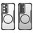 For Samsung Galaxy S25 / S24 Magnetic Case TPU+PC Drop-Proof Phone Cover - Black - 2