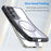 For Samsung Galaxy S25 / S24 Magnetic Case TPU+PC Drop-Proof Phone Cover - Black - 3