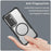For Samsung Galaxy S25 / S24 Magnetic Case TPU+PC Drop-Proof Phone Cover - Black - 4