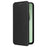 For Samsung Galaxy S24 FE Cell Phone Case Carbon Fiber Texture Magnetic Auto Closing Leather Cover - Black - 7