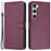 For Samsung Galaxy S23 Case Anti-Scratch Leather Wallet Phone Cover with Stand - Purple - 1