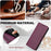 For Samsung Galaxy S23 Case Anti-Scratch Leather Wallet Phone Cover with Stand - Purple - 4