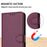 For Samsung Galaxy S23 Case Anti-Scratch Leather Wallet Phone Cover with Stand - Purple - 5