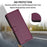 For Samsung Galaxy S23 Case Anti-Scratch Leather Wallet Phone Cover with Stand - Purple - 6