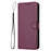 For Samsung Galaxy S23 Case Anti-Scratch Leather Wallet Phone Cover with Stand - Purple - 7