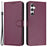 For Samsung Galaxy A34 5G Case Shockproof Wallet Stand Leather Phone Cover - Purple - 1
