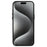 QIALINO For iPhone 15 Pro Max Case PU+Silicone Phone Cover Compatible with MagSafe - Black - 3