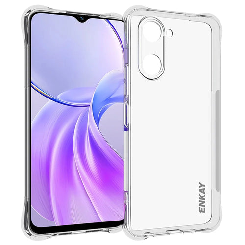 ENKAY HAT PRINCE For vivo Y28s 5G TPU Case Crystal Clear Phone Cover Corner Airbag Fall Protection - 1