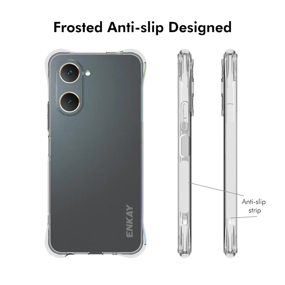 ENKAY HAT PRINCE For vivo Y28s 5G TPU Case Crystal Clear Phone Cover Corner Airbag Fall Protection - 4
