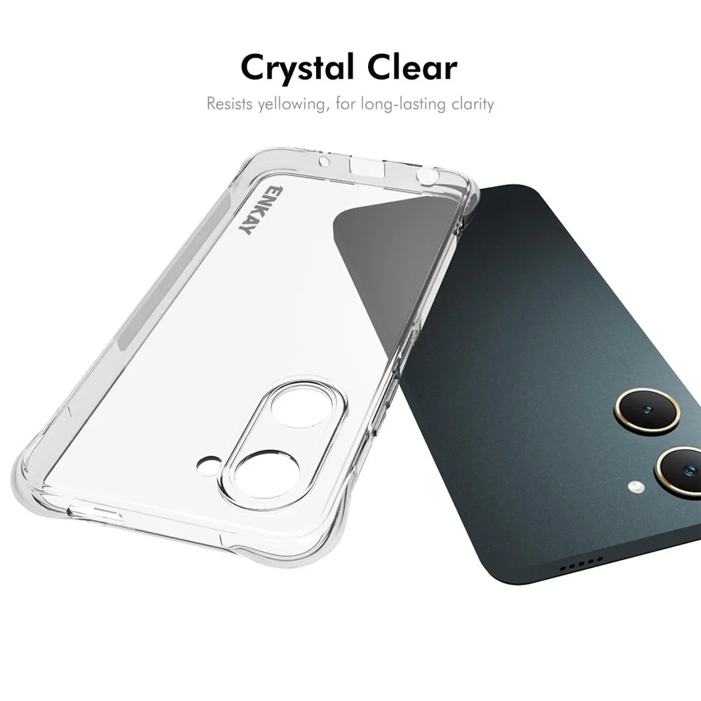 ENKAY HAT PRINCE For vivo Y28s 5G TPU Case Crystal Clear Phone Cover Corner Airbag Fall Protection - 5