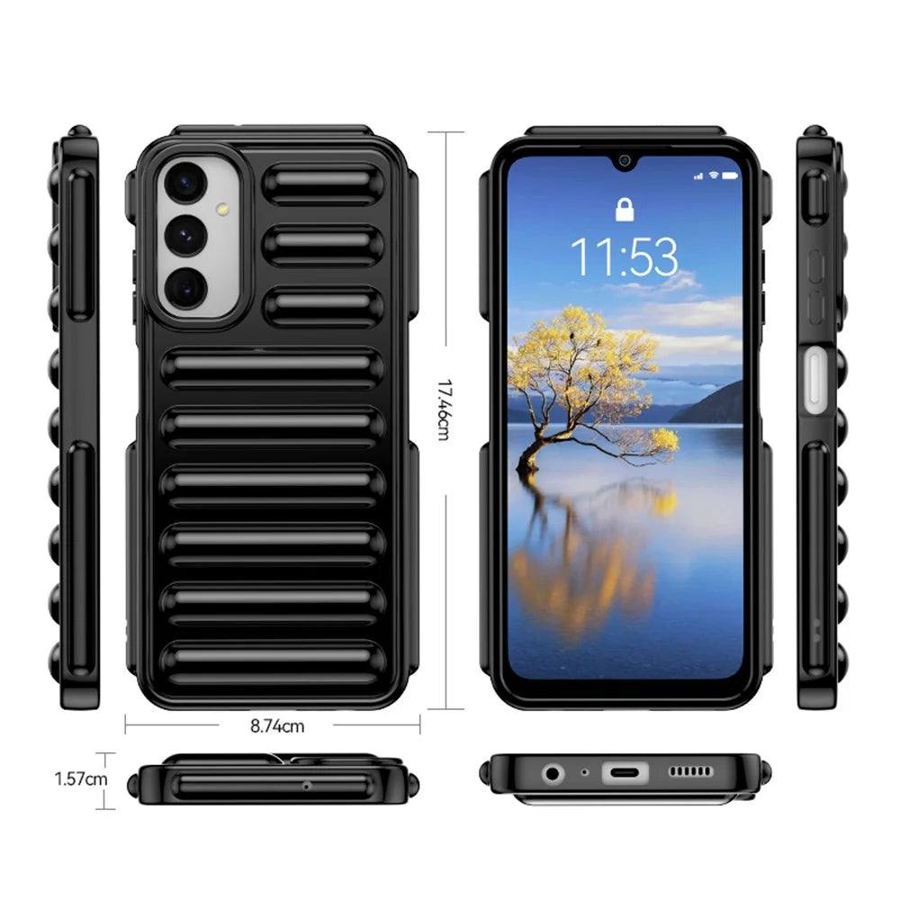 Capsule Series for Samsung Galaxy A05s 4G Case TPU Anti-Drop Cell Phone Cover - Black - 5