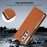 ABEEL For Samsung Galaxy Z Fold6 5G Phone Case RFID Blocking Leather Flip Cover - Brown - 7
