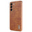 AZNS For Samsung Galaxy S22 5G Case PU+TPU Shockproof Phone Cover - Brown - 1