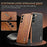 AZNS For Samsung Galaxy S22 5G Case PU+TPU Shockproof Phone Cover - Brown - 4