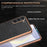 AZNS For Samsung Galaxy S23 Case Crocodile Texture PU+TPU Electroplating Phone Cover - Brown - 7