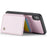 JEEHOOD J05 For iPhone X / XS Case Leather Mobile Cover with Detachable Magnetic Card Bag - Pink - 3