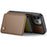 JEEHOOD J05 For iPhone 12 Pro Max Case Leather Mobile Cover with Detachable Magnetic Card Bag - Brown - 3