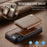 JEEHOOD J05 For iPhone 12 Pro Max Case Leather Mobile Cover with Detachable Magnetic Card Bag - Brown - 6